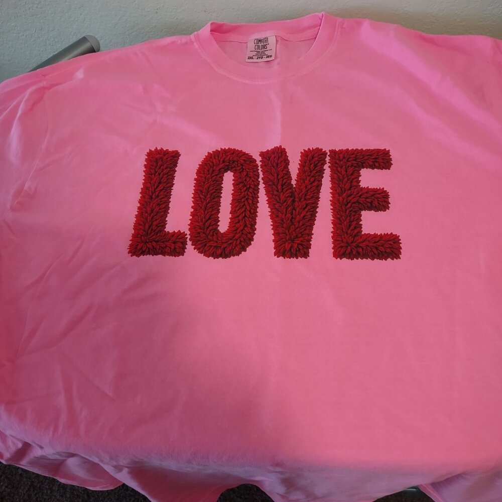 Fall in Love Faux Yarn Shirt